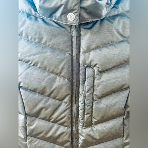 NWT EDDIE BAUER Sun Valley 650 Down Parka Jacket Fur Hood Taupe women’s Medium - Picture 8 of 15